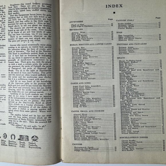 Pennsylvania Dutch Cook Book From Fine Old Recipes Set Of Two 1936 1987 SC Vtg - Picture 5 of 16